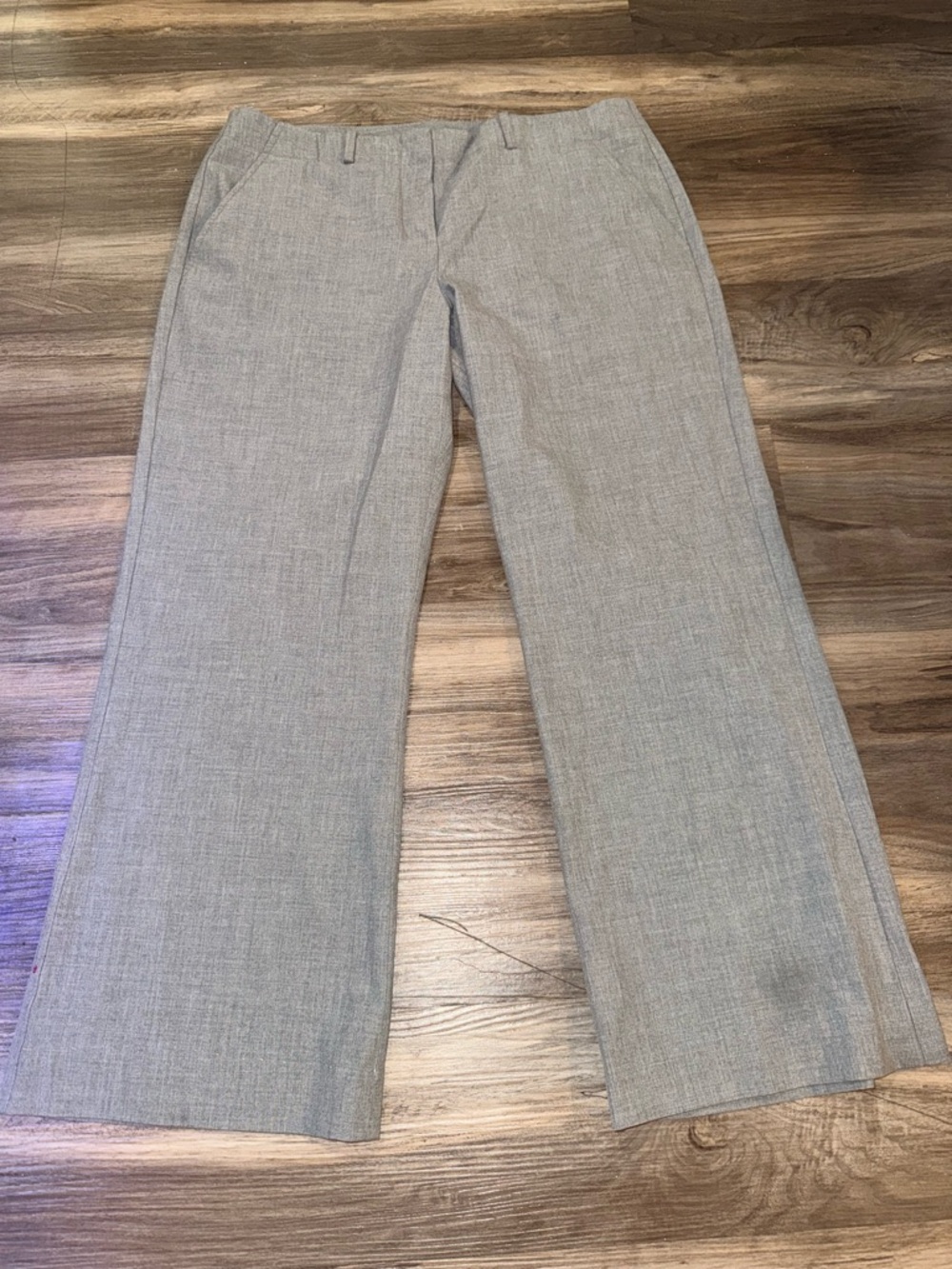 Gray Wide Leg Dress Pants Size 10R Work Office Career Trousers - Picture 8 of 10